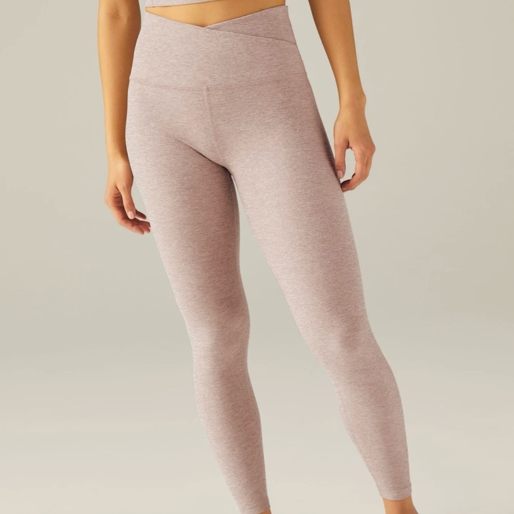 Beyond Yoga Spacedye At Your Leisure High Waisted Midi Legging color Chai